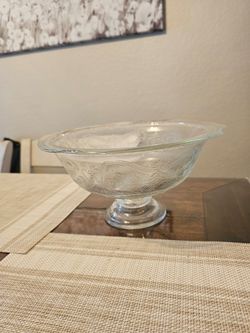 Glass 9inch Bowl  vintage