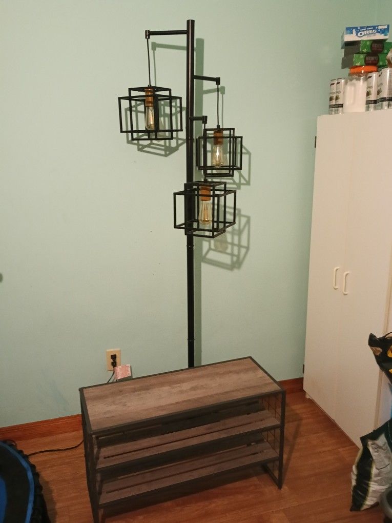This Beautiful Shoe Rack+ Beautiful Lantern Lamp
