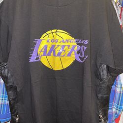 Vintage LA Lakers NBA Sz L Kobe Lebron