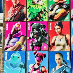 Fortnite Card Lot (120+) Panini Epic Skins, Pickaxes, Weapons, Mint! 2021 Panini