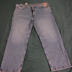 New Levi's Men's 550 Relaxed Fit Blue Jeans 46x30