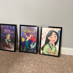 Disney Princess Framed Art