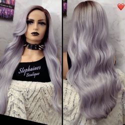 Human Hair Blended Lace Front Wig 