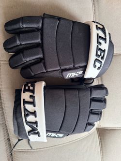 MYLEC MK5 Pro Hockey Gloves - Medium - Black/White
