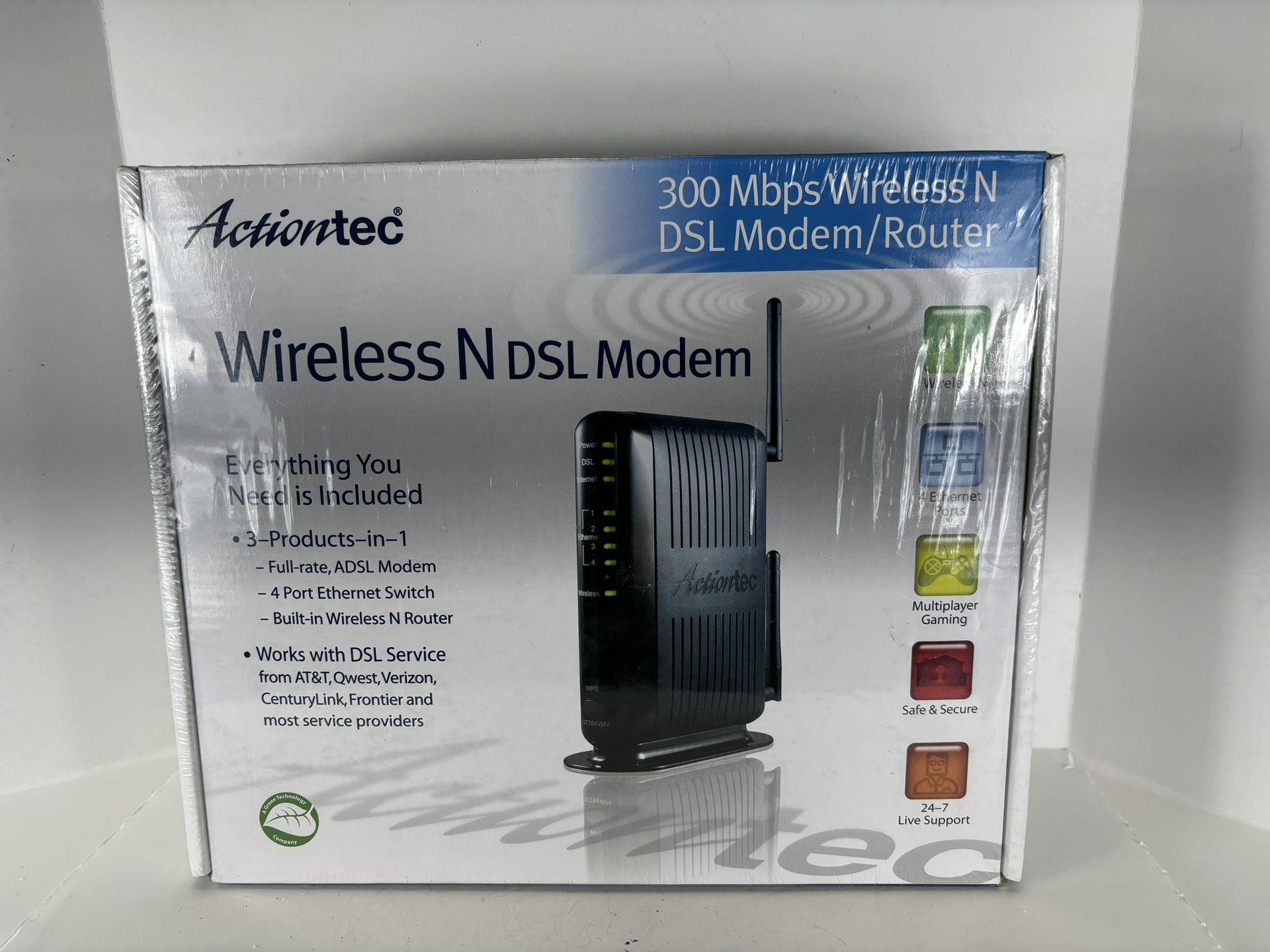 Actiontec GT784WN-01 Wireless N DSL Modem Router 300 Mbps