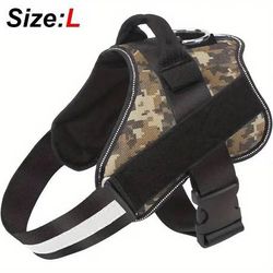 Reflective No-Pull Dog Harness with Breathable Design and Handle  Description No-Pull Design: The harness is designed to prevent pulling and choking, 