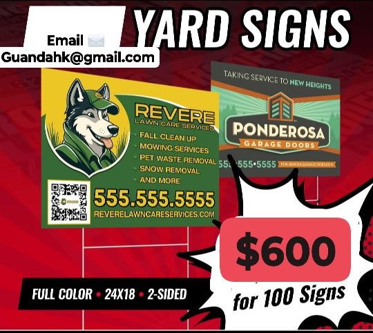 YARD SIGN ADVERT