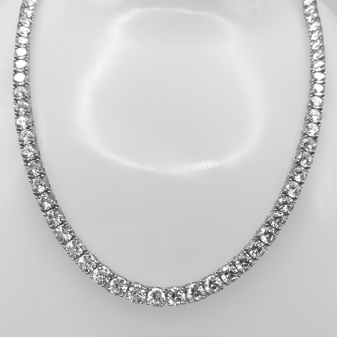 Tennis Chain Diamond CZ Tennis Necklace 4mm 