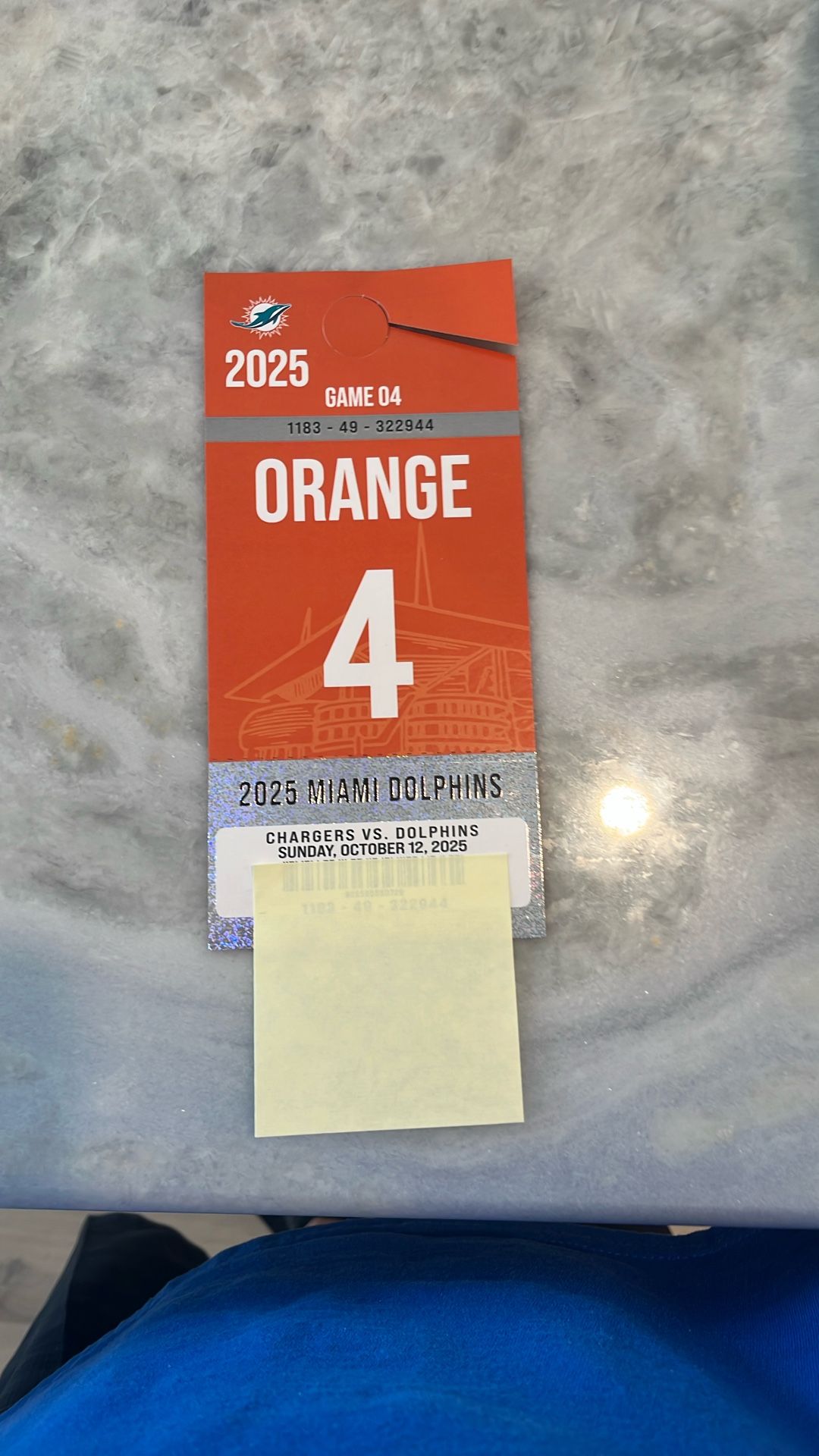 ORANGE PARKING PASS