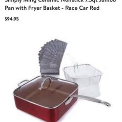 Simply Ming Nonstick Pan Fryer Basket