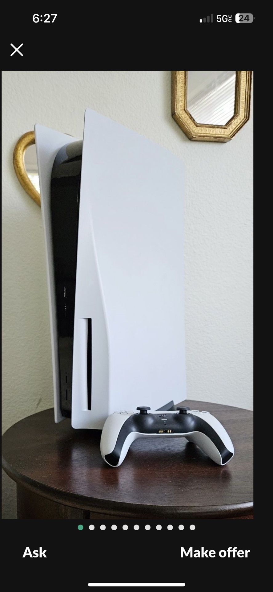 Ps5 With Controller And Turtle Beach Headset