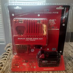 Milwaukee M18 18 V Lithium Ion XC Starter Kit With One 5.0 Ah Battery & Charger 