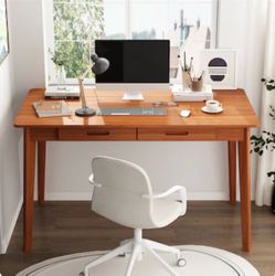 Modern Writing Desk with Two Drawers