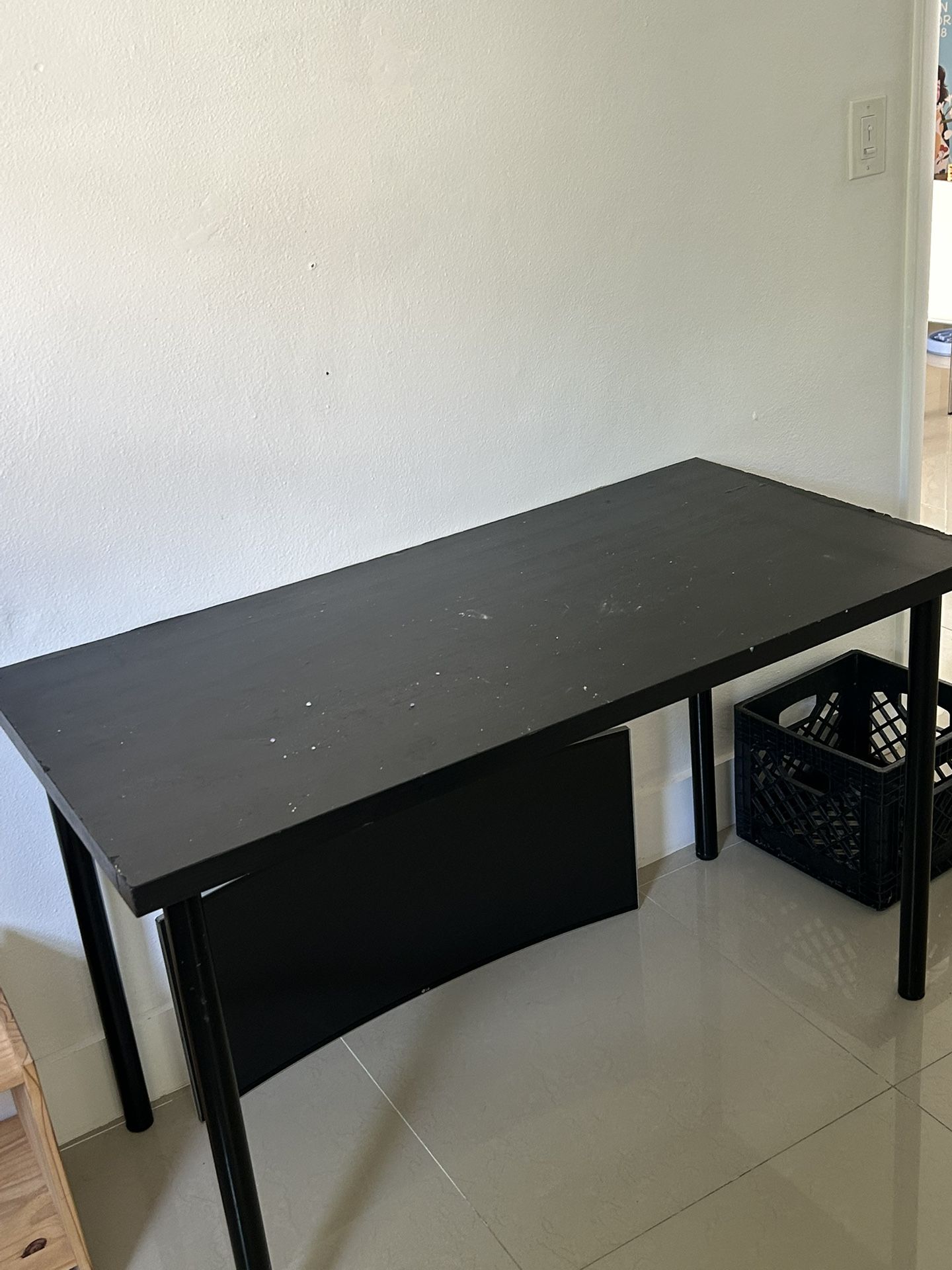 Free Desk - Black, Good Condition