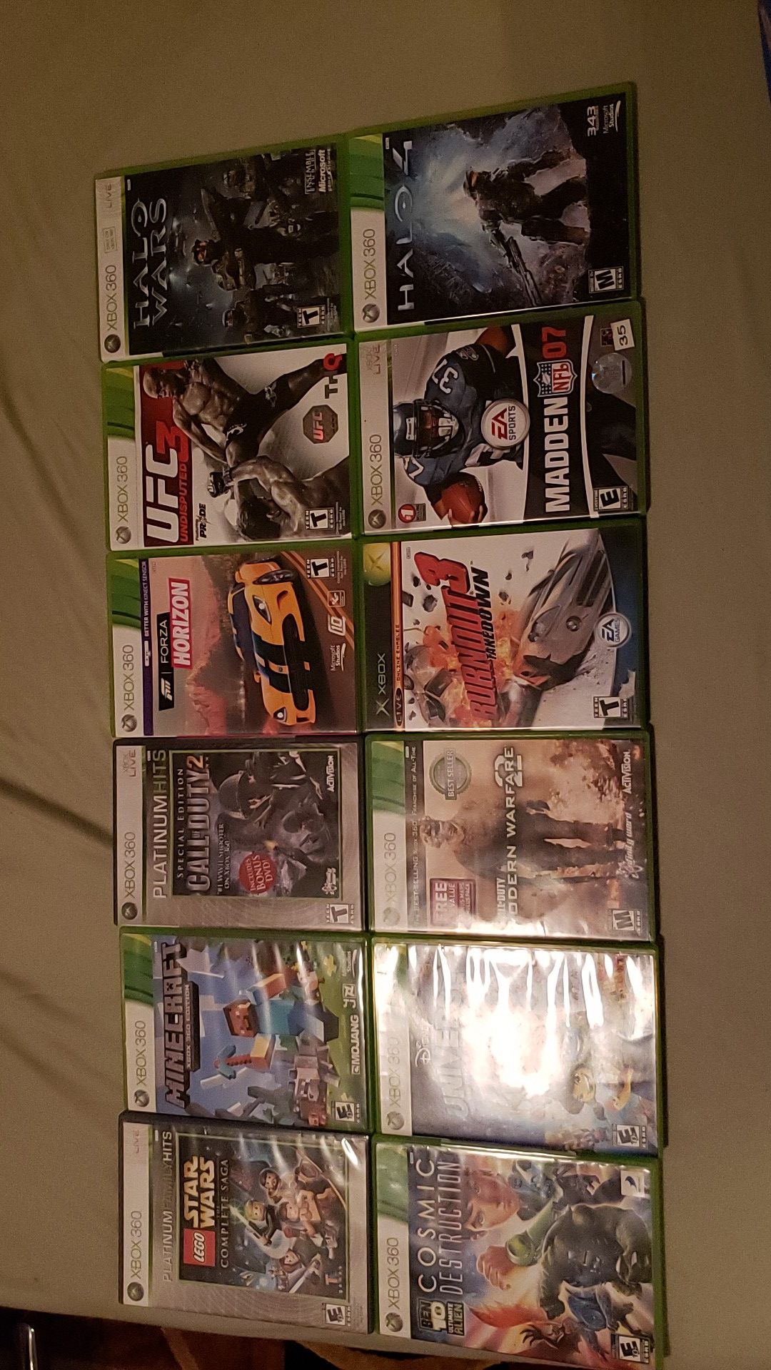 Xbox 360 games lot