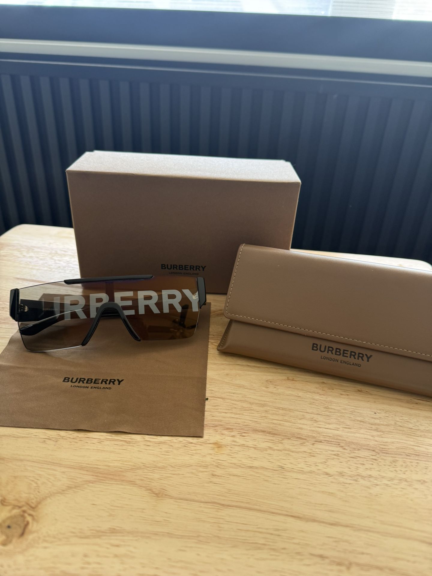 Burberry BE4291 Shield Sunglasses – Like New, Authentic