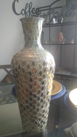 Gold Crack Glass Vase