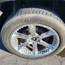 22" inch wheels and tires 6 lugs chevy toyota nissan