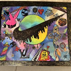 Custom Hand Painted Wooden TableTop