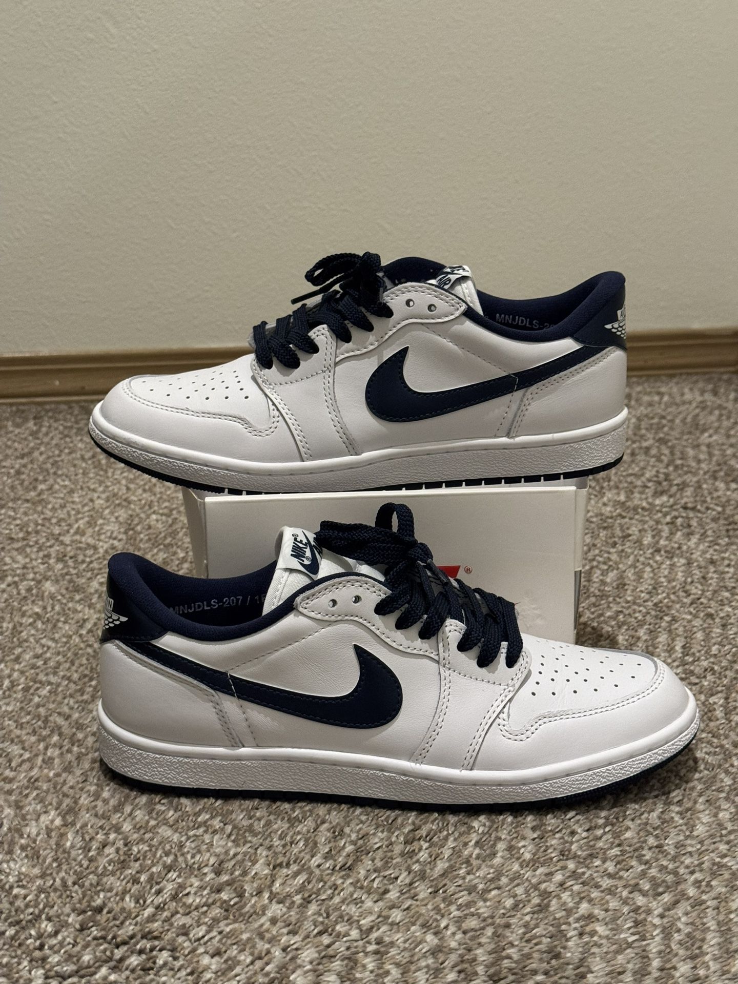 Air Jordan 1 Low ‘85 ‘White/Metallic Blue’