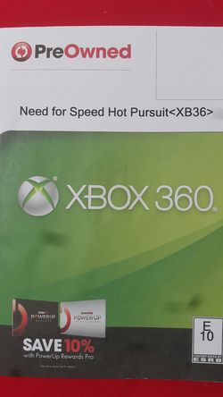 NEED FOR SPEED HOT PURSUIT FOR XBOX 360