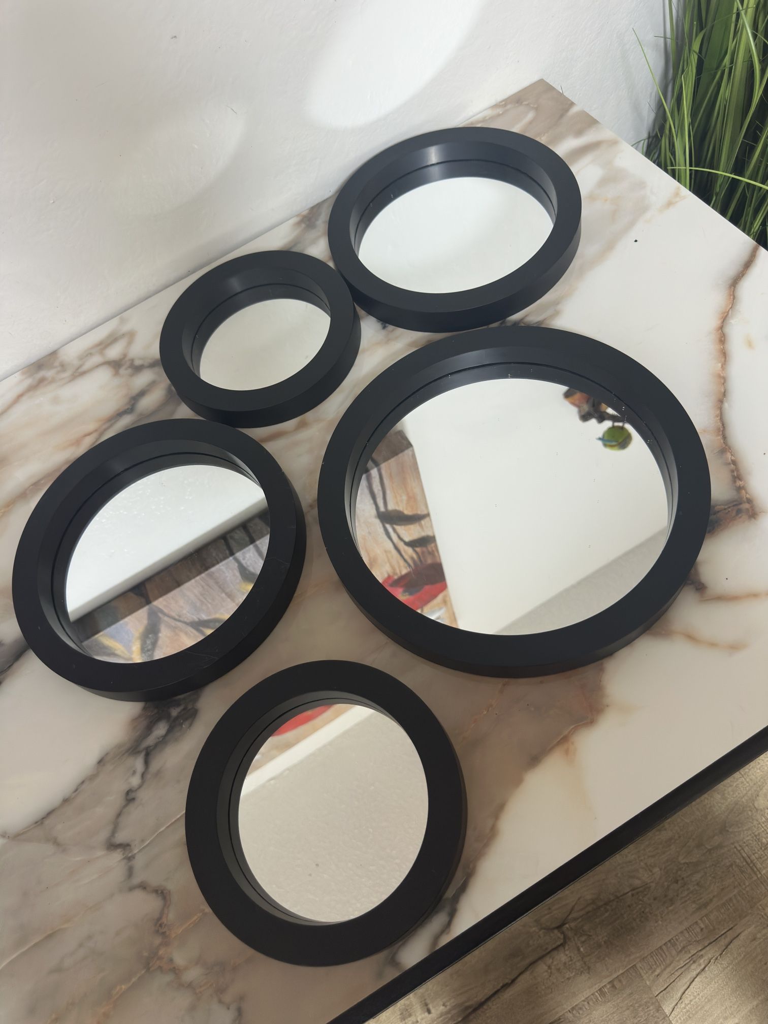 Set of 5 Round Mirrors