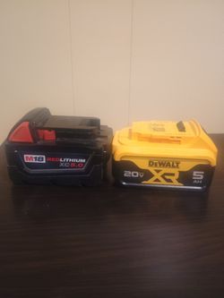 DeWalt and Milwaukee