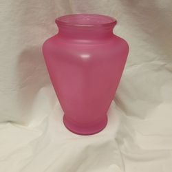 Frosted Pink Vase
