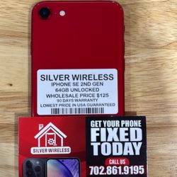 IPHONE SE 2ND GEN/ 64GB UNLOCKED 
