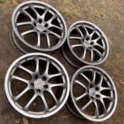 4 - 19x8 19x8.5 5x114.3 5x4.5 Stock Staggered Rays Forged Infiniti G35 G37 Q50 Q60 350z Altima Civic Kia Accord Camry Wheels Rims !!