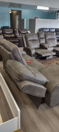 New 2 pc reclining sofa and loveseat both on sale now