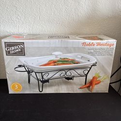 Gibson Home Noble Heritage 3-Piece Ceramic Serving Platter