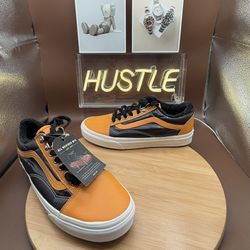 VANS Old Skool MTE Leather All Weather Apricot Black Men's 7.5
