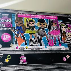 LOL Surprise O.M.G. Remix Super Surprise, 70+ Surprises, 4 Fashion Dolls & 4 Dolls