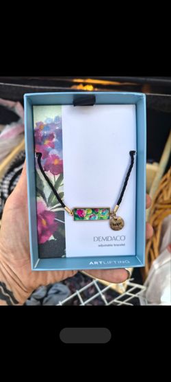 Demdaco ArtLifting Adjustable Bracelet with Hope Charm