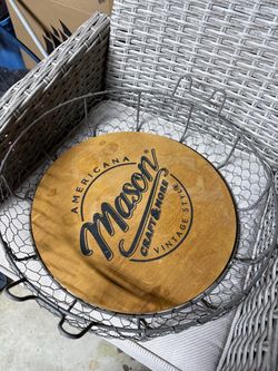 Mason Craft & More Americana Wooden Round Tray