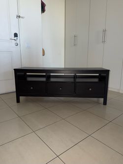 +++IKEA Hemnes TV unit, black-brown, bench great condition, like new  +++