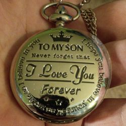 Pocket Watch For A Son From There Mom In Perfect Condition 