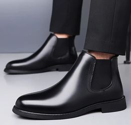 Brand new Black leather Chelsea Boots