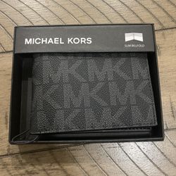 Michael Kors Billfold Men Wallet New with Tag In Box 