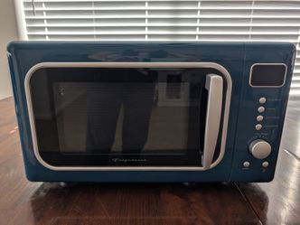 Blue Retro Microwave