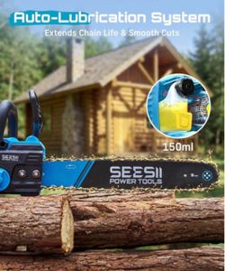 SEESII M16 ACE 40V 16” Cordless Chainsaw – 2000W Brushless – New