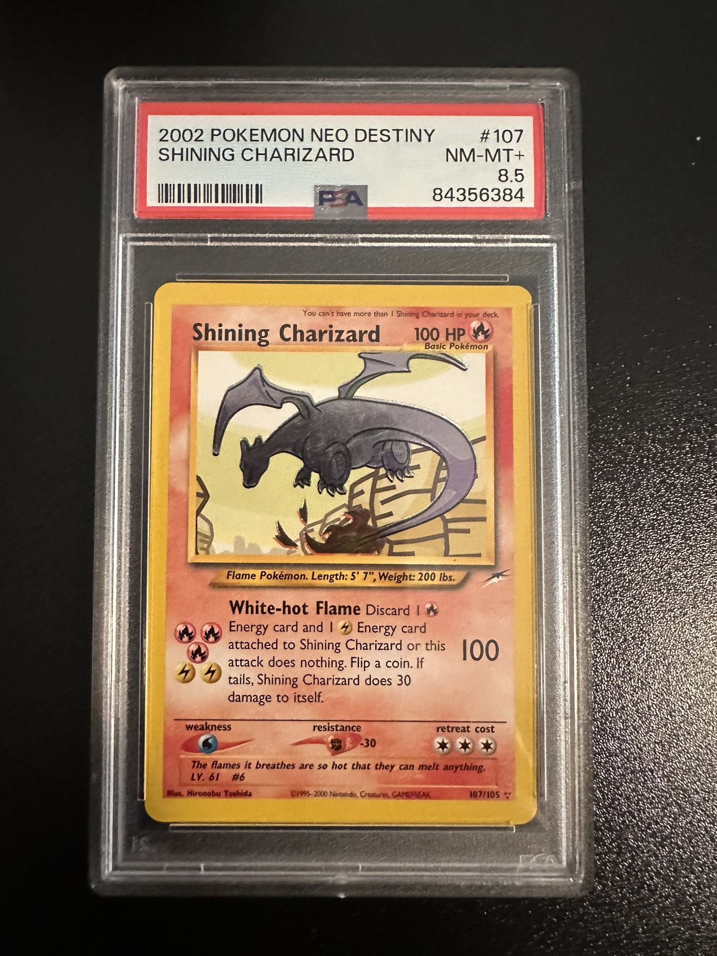 Shining Charizard PSA 8.5 