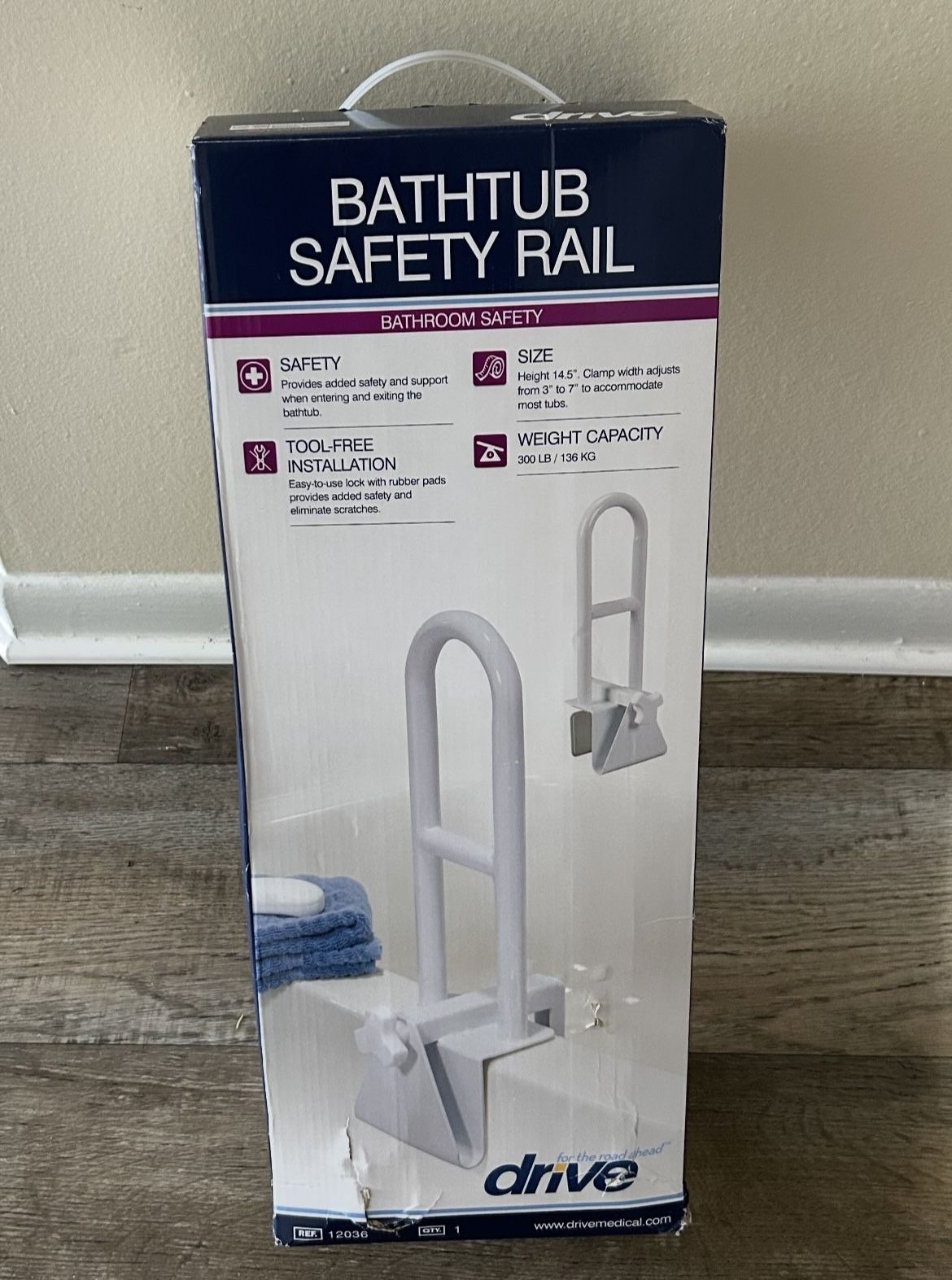 Drive Bathtub Safety Rail- Brand New- Low Price.      $10