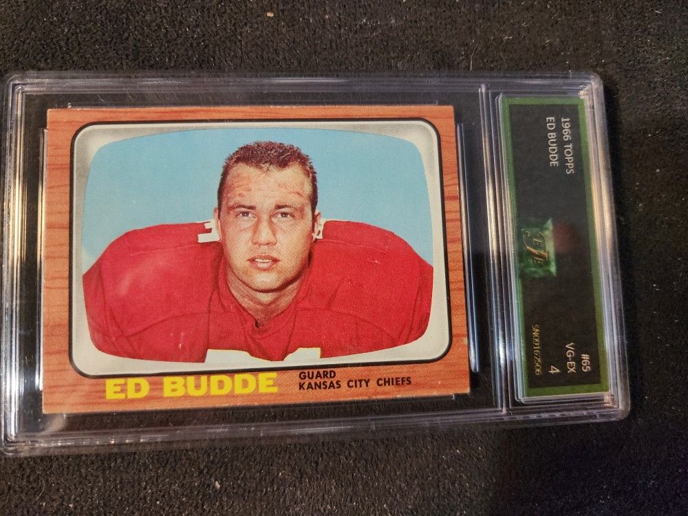 1966 Topps Football #65 Ed Budde EJE 4 EX/MT
