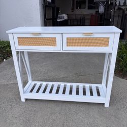 New 39.3”x11.8”x31.5 White Or Black Wooden Entryway Console Table Kitchen Console Cabinet 