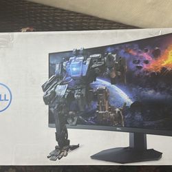 34 Dell Curved Monitor 
