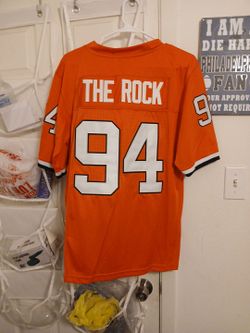 Men's Small Miami Hurricanes Dwayne The Rock Johnson Custom Jersey New