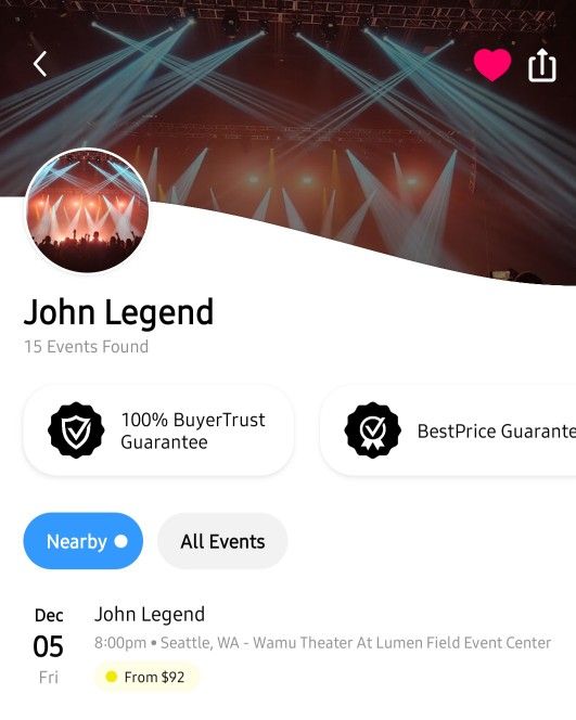 John Legend Concert Tickets