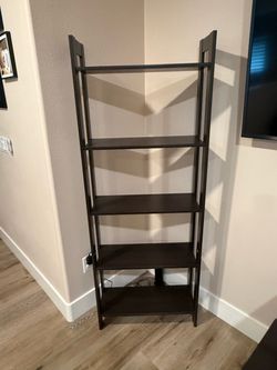 TV stand and bookcase (chocolate brown)